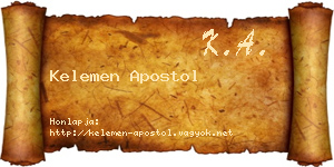 Kelemen Apostol névjegykártya